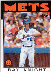 1986 Topps Baseball Cards      027      Ray Knight